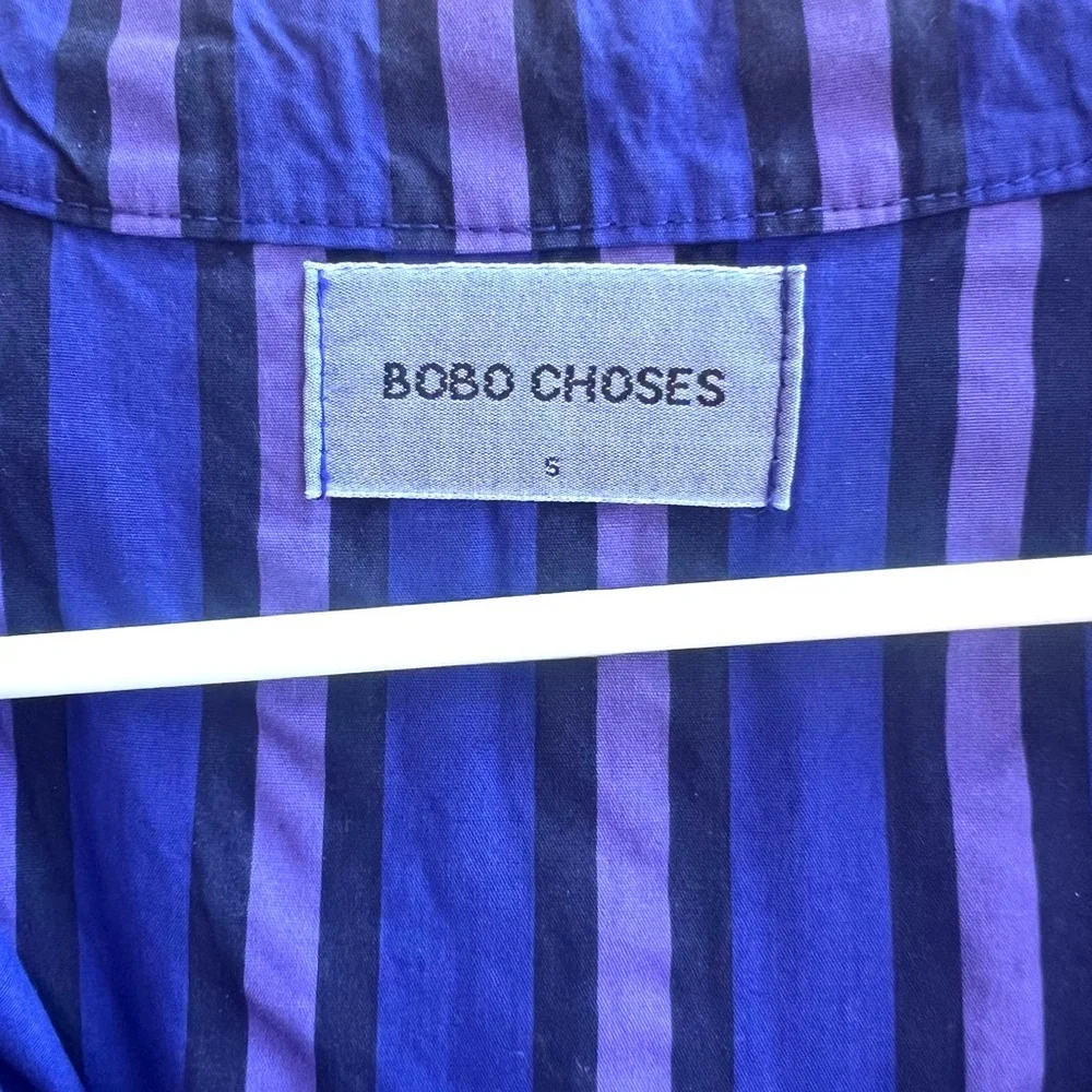 Bobo Choses Blue & Purple Striped Blouse - Picture 4 of 4